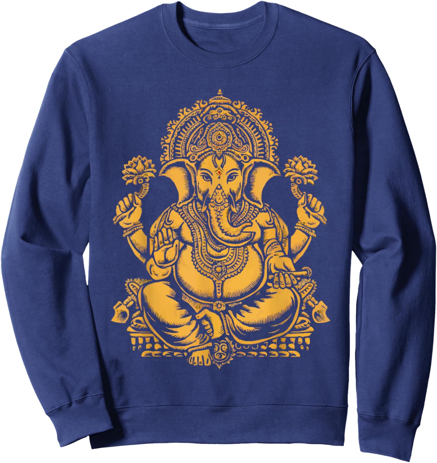 Ganesh Chaturthi Hindu Festival Elephant Lord Ganesha Sweatshirt - Sweatshirt | Navy