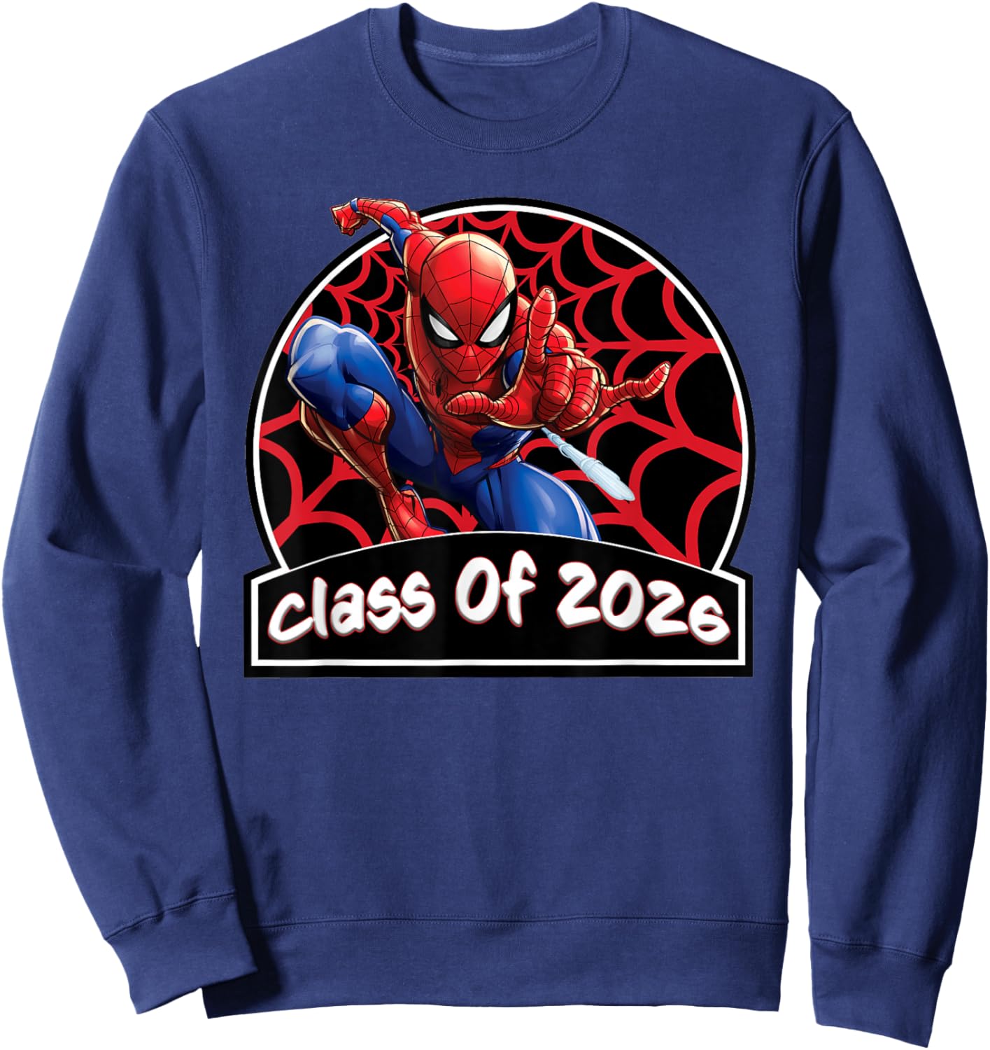 Marvel Spider-Man Graduation '26 New Grad Class of 2026 Sweatshirt - Sweatshirt | Navy