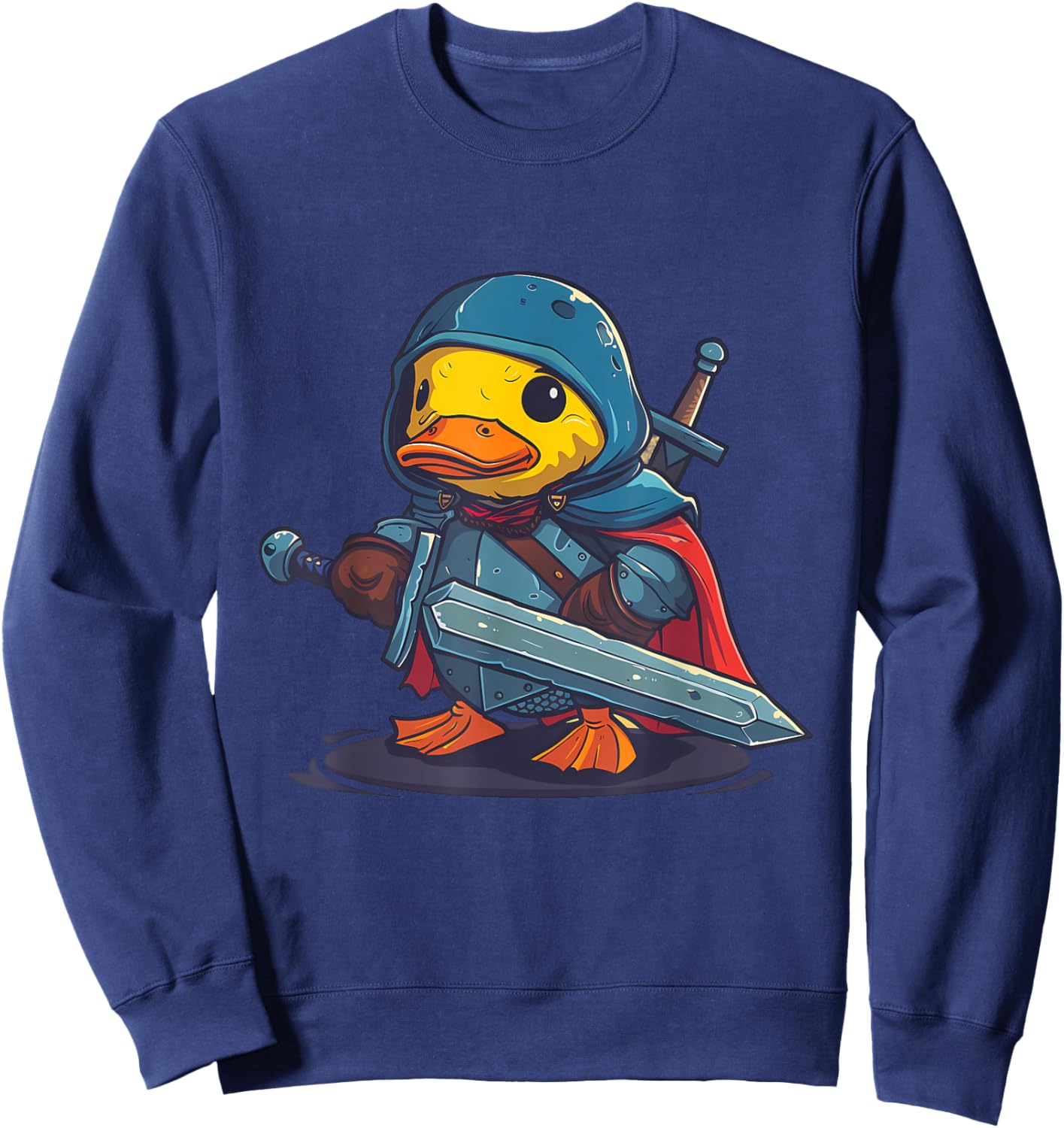 Rubber Duck Knight Warrior Rubber Duckling Rubber Duckie Sweatshirt - Sweatshirt | Navy