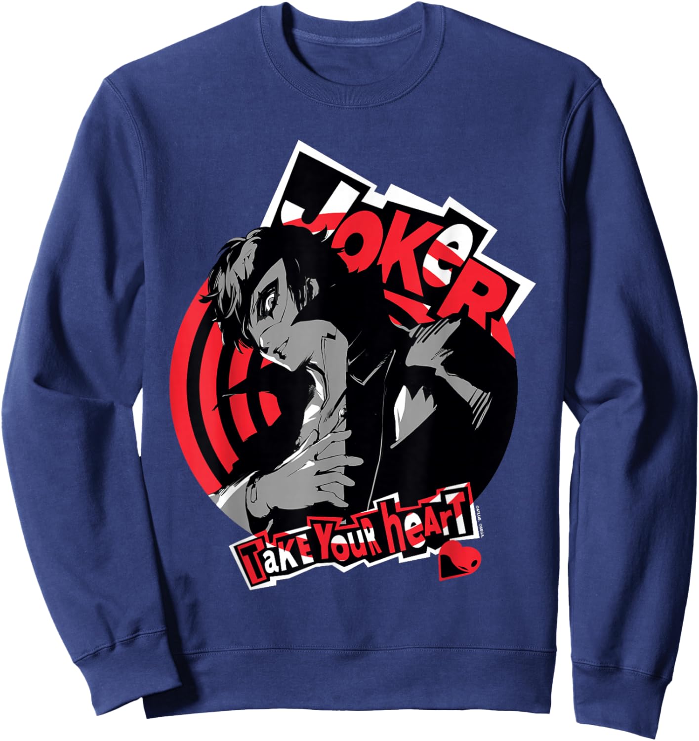 Persona 5 Joker Take Your Heart ATLUS Sweatshirt - Sweatshirt | Navy