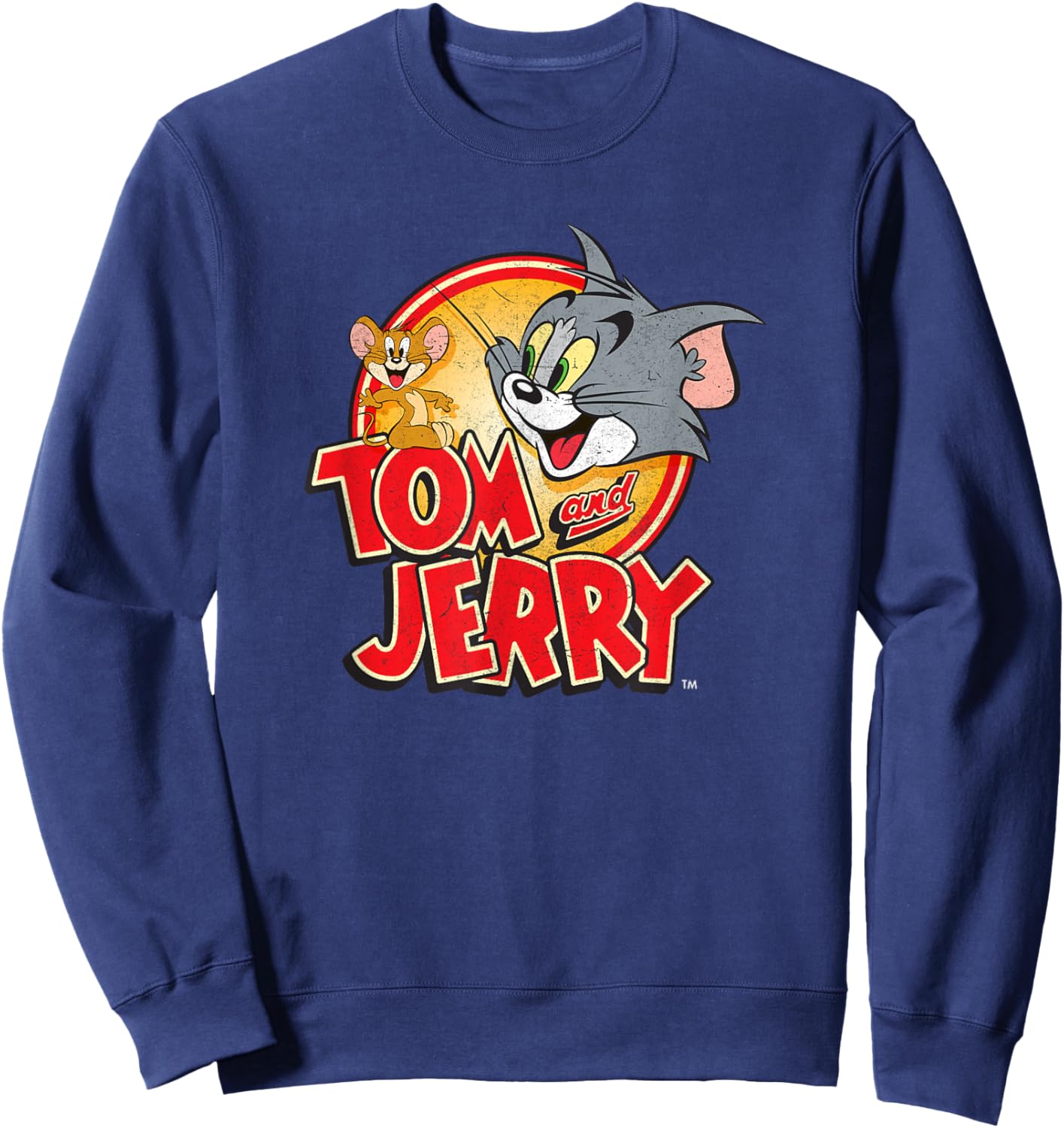 Tom and Jerry Vintage Graphic PAPL2328 Sweatshirt - Sweatshirt | Navy
