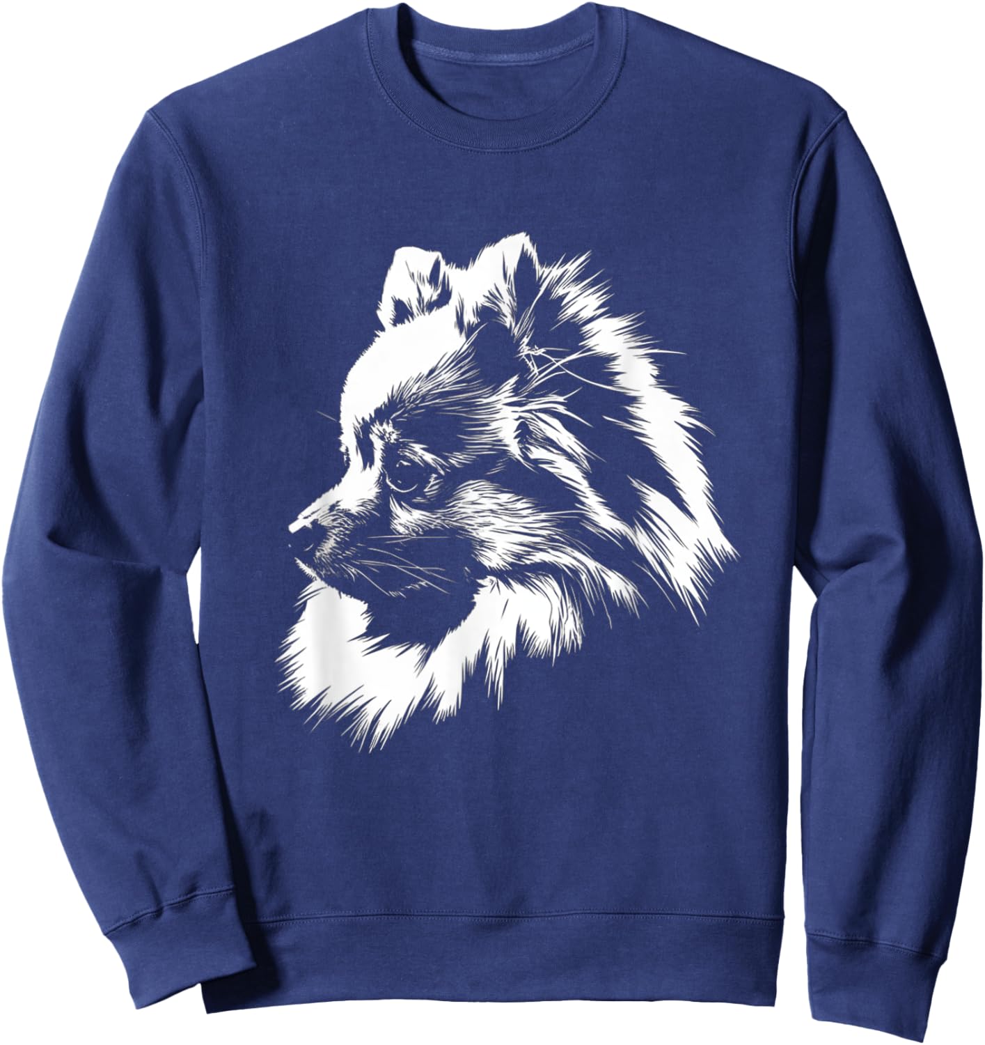Pomeranian Dog Men Women Kids Sweatshirt - Sweatshirt | Navy
