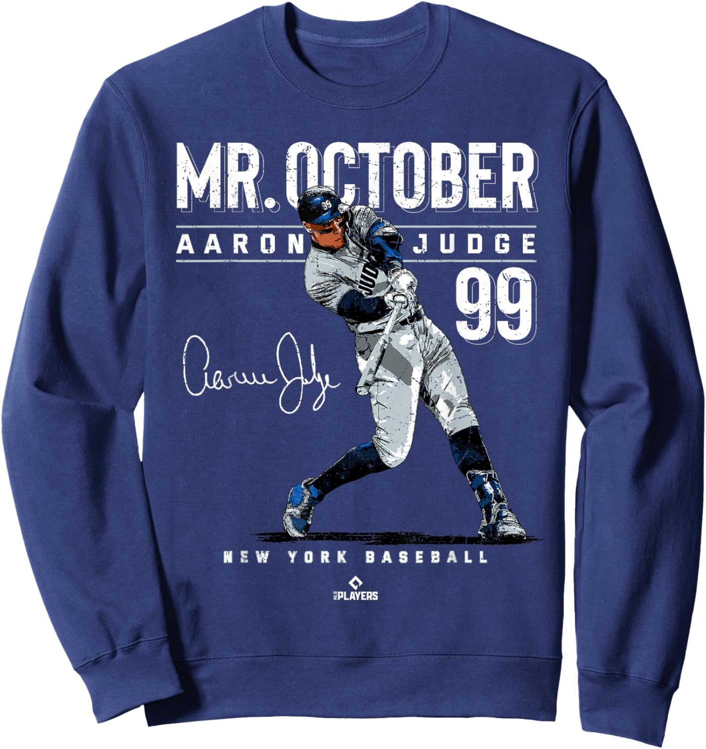Mr. October Aaron Judge New York Baseball MLBPA Sweatshirt - Sweatshirt | Navy