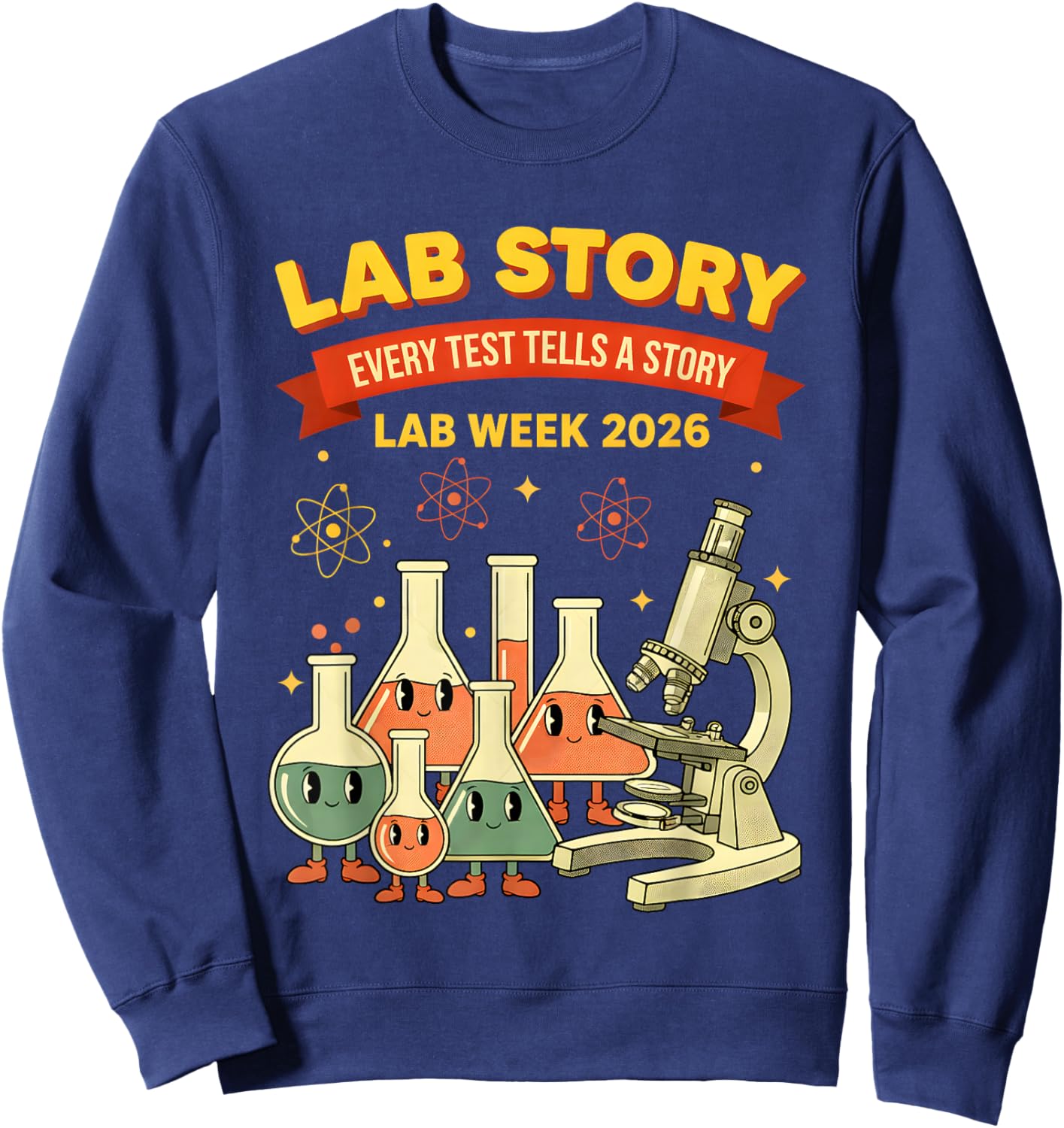 Lab Story Every Test Tells a Story Lab Week 2026 Sweatshirt - Sweatshirt | Navy