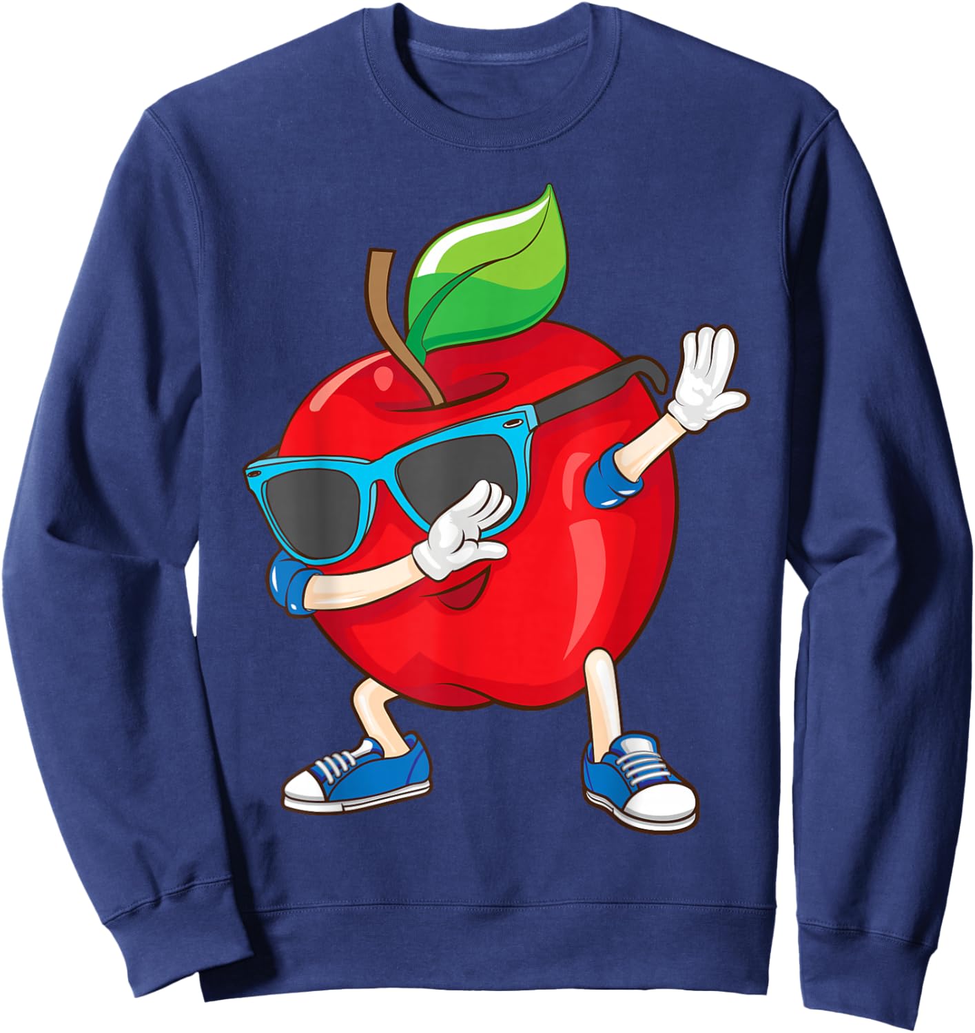 Apple Art - Men, Women & Kids - Apple Picking & Loving Sweatshirt - Sweatshirt | Navy