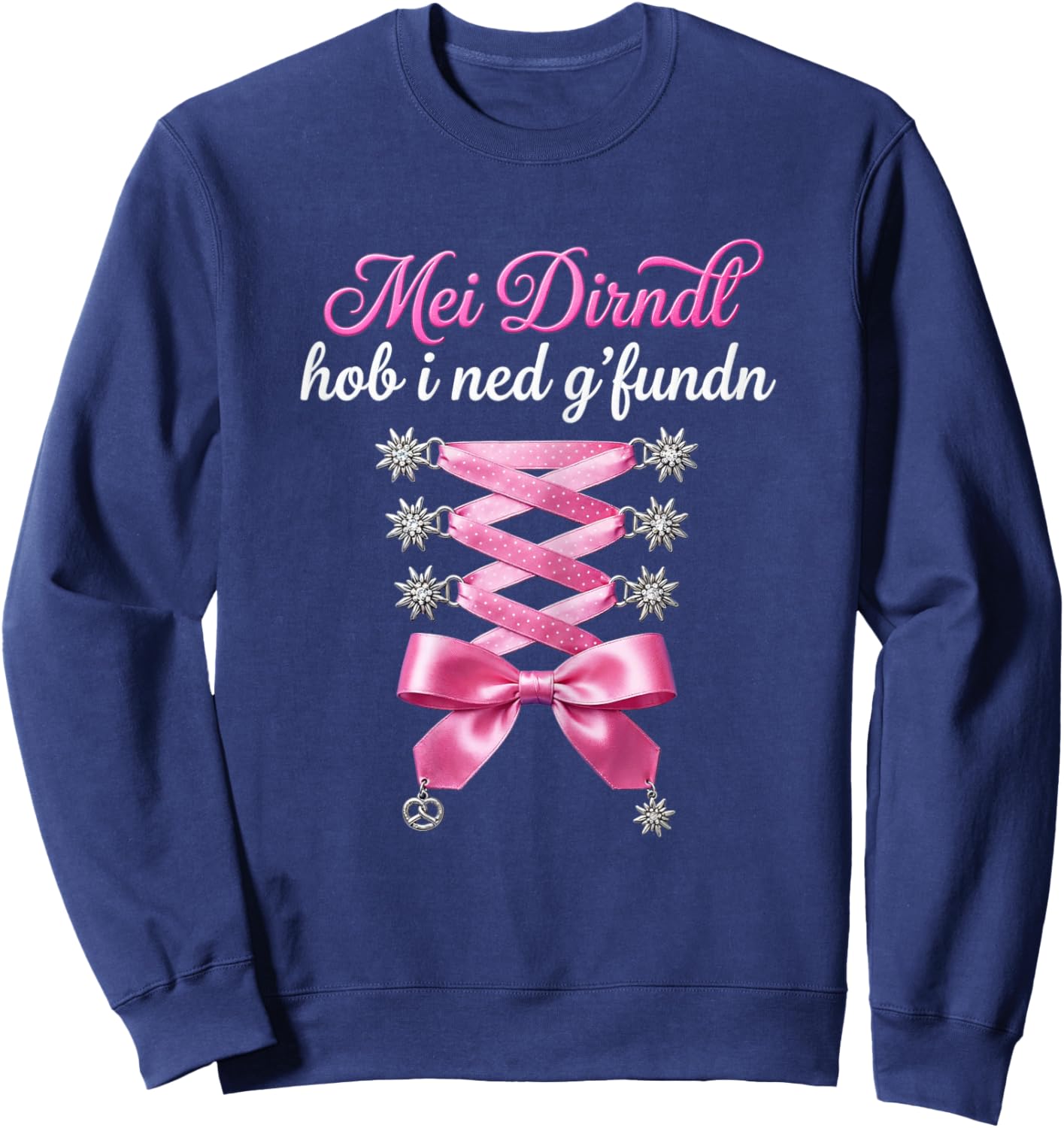 Passend für Oktoberfest Shirt Damen Trachtenshirt Trachten Sweatshirt - Sweatshirt | Navy