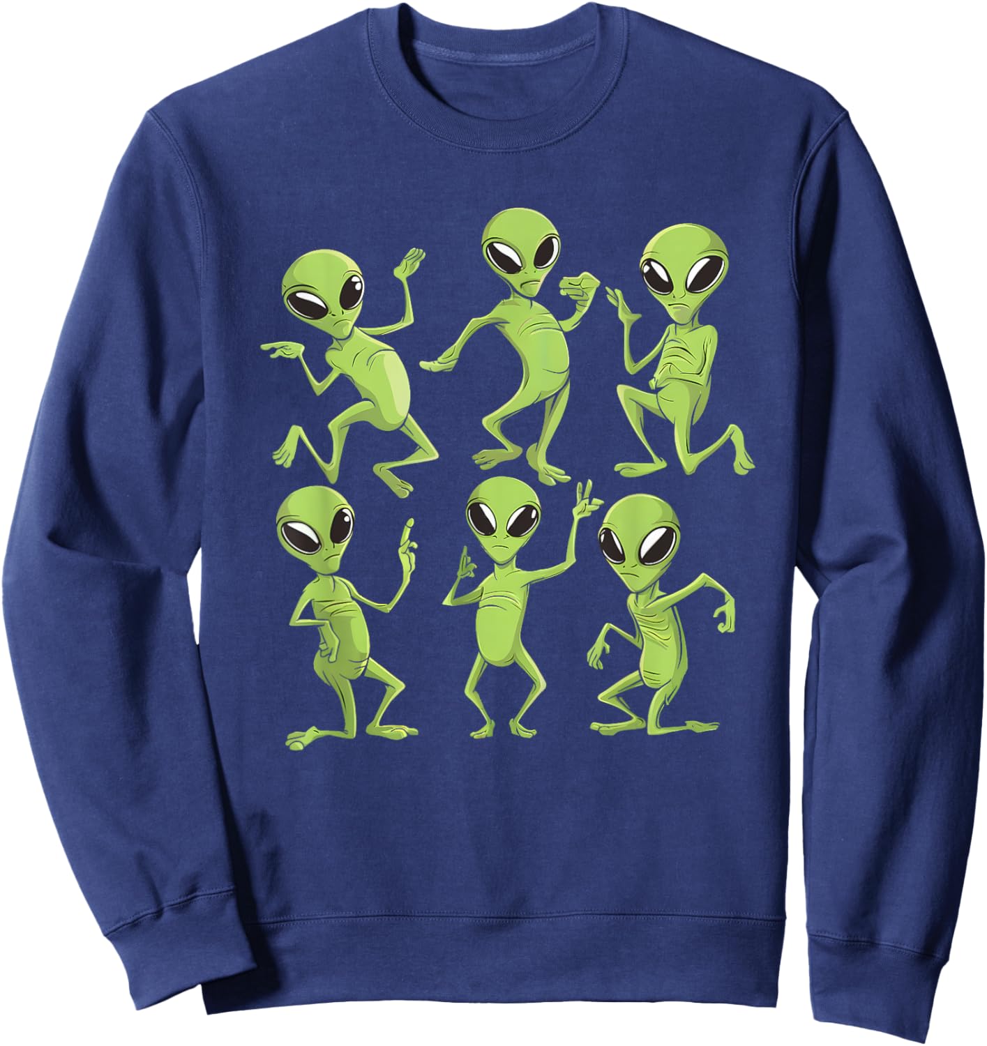 Dancing Aliens Dance Challenge Boys Girls Kids Halloween Sweatshirt - Sweatshirt | Navy