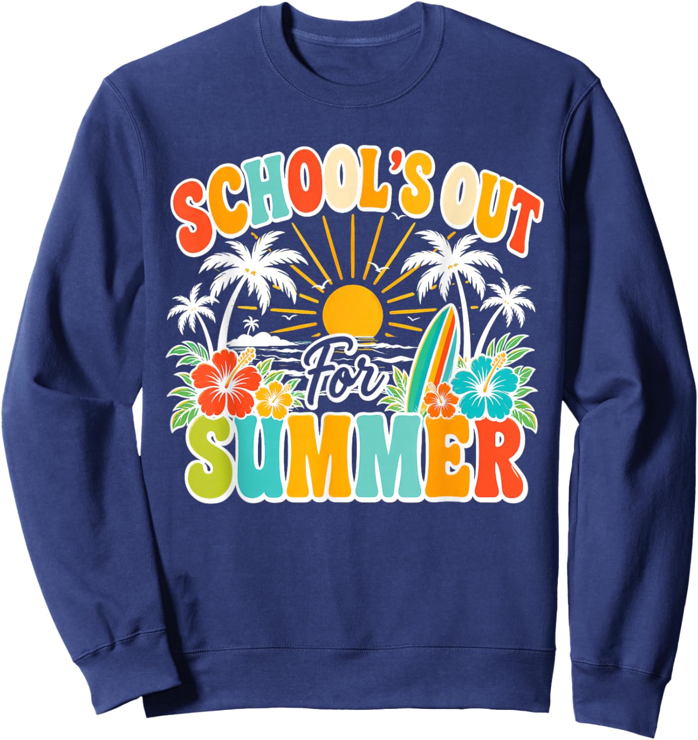 End of School Year Teacher Summer Bruh We Out Teachers Sweatshirt - Sweatshirt | Navy