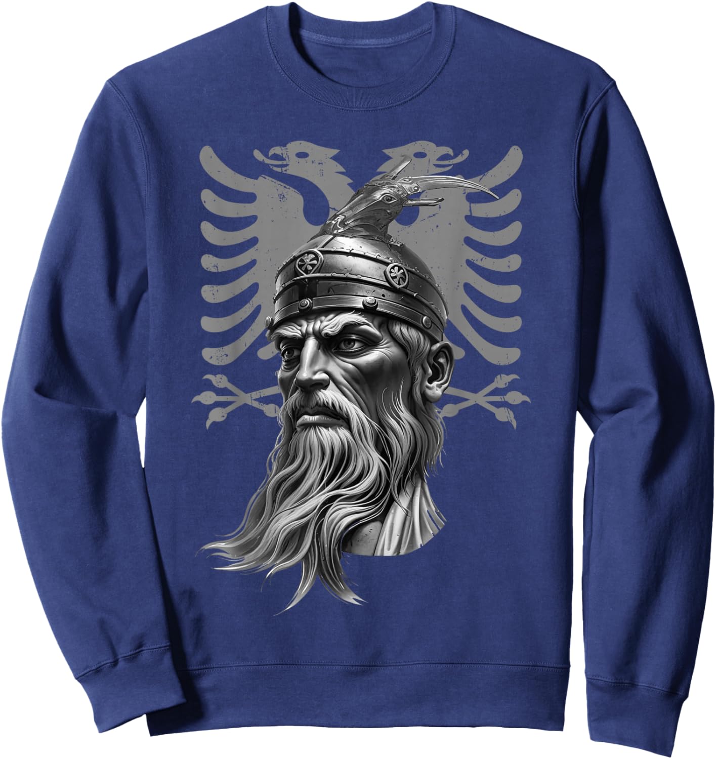 Skanderbeg Albania and Kosovo flag for a proud Albanian Sweatshirt - Sweatshirt | Navy