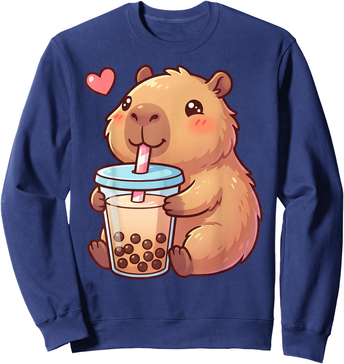 Niedlicher Mädchen Capybara Pyjama Pjs Niña Kinder Teens Kawaii Anime Sweatshirt - Sweatshirt | Navy