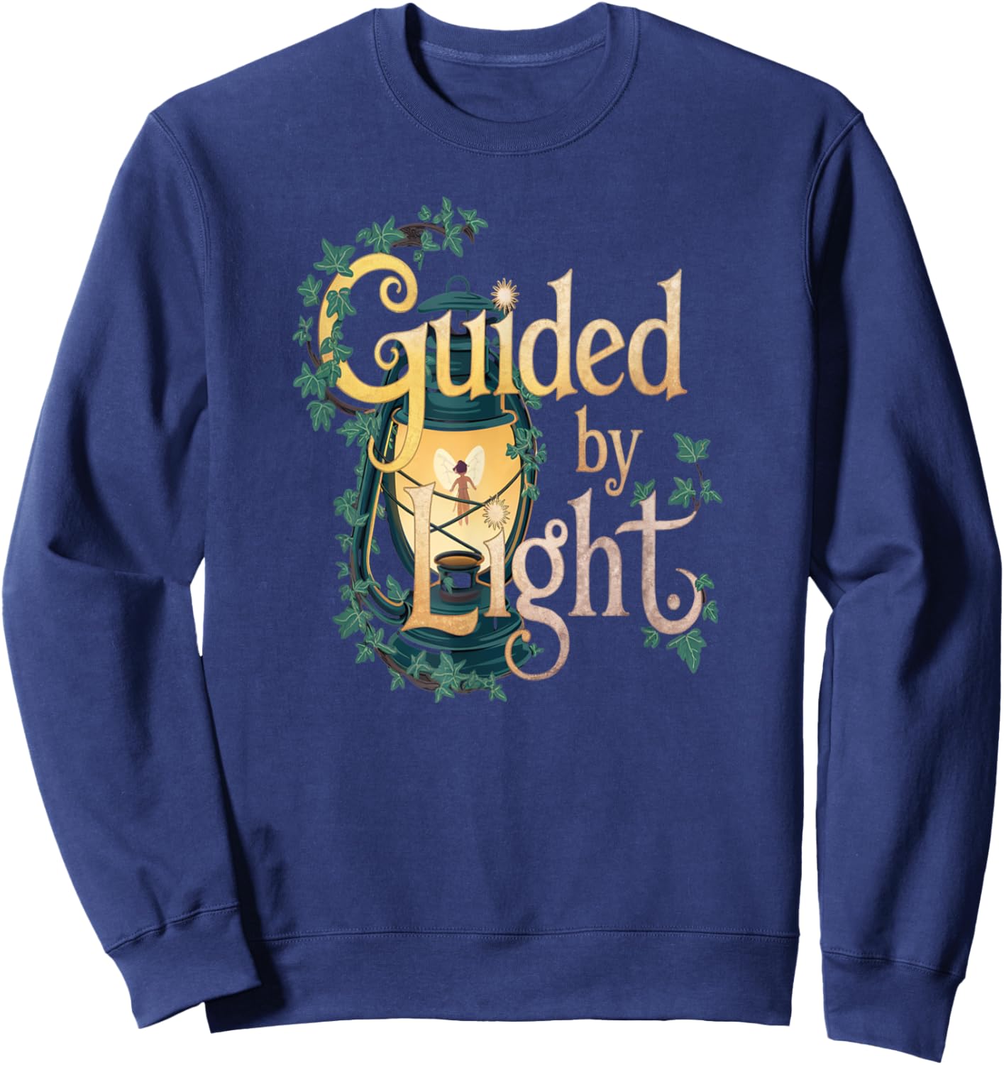 Guided By Light Lantern Fairy Nature Sweatshirt - Sweatshirt | Navy