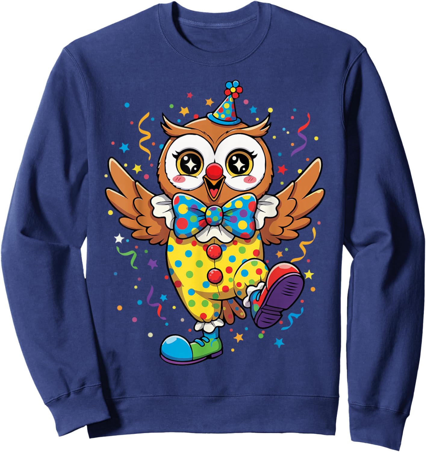 Owl Costume Carnival Costume Fancy Dress Costume Confetti Sweatshirt - Sweatshirt | Navy