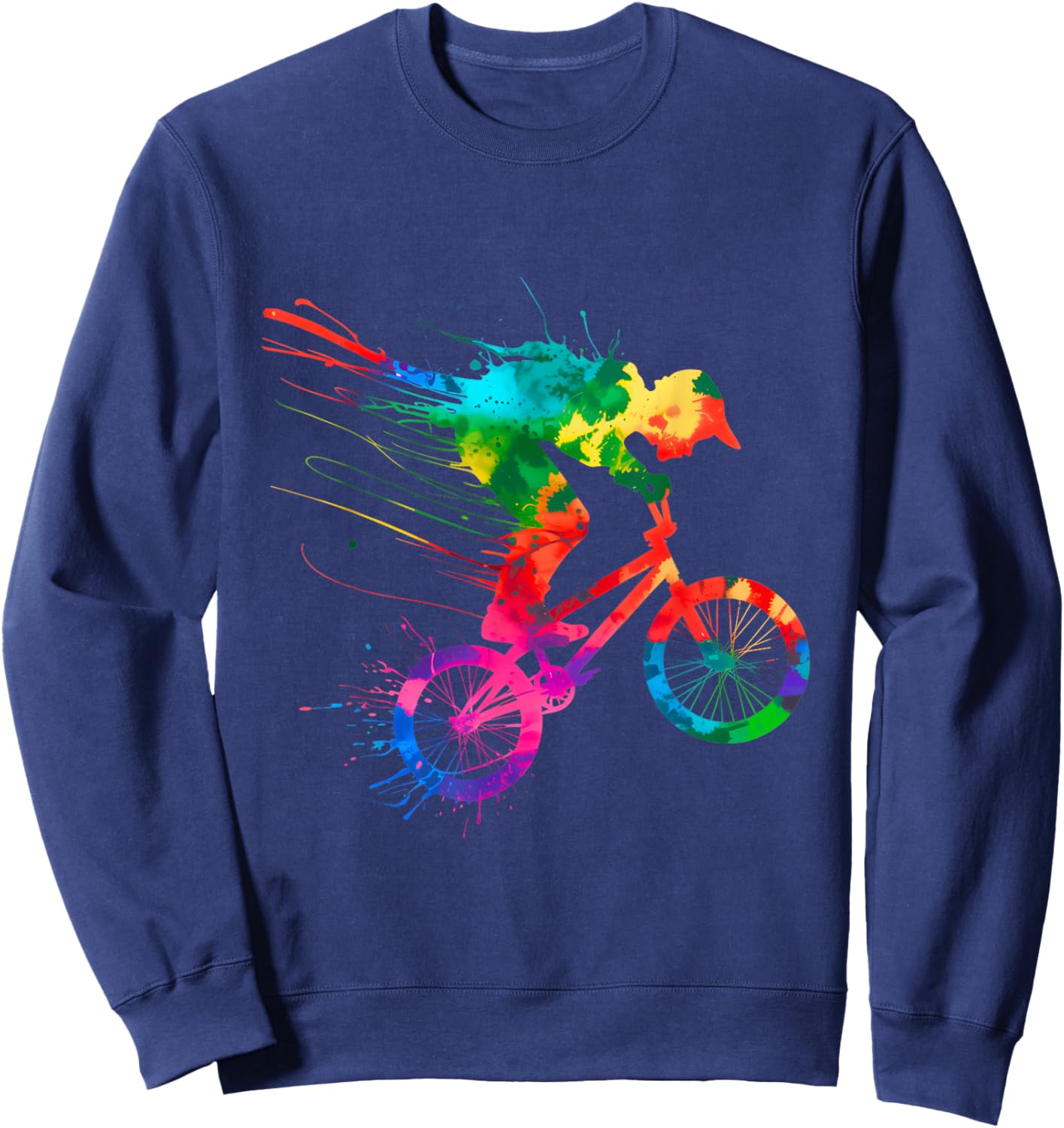 BMX Bike Stunt Rider Boys Children Cool BMX Stunt Sweatshirt - Sweatshirt | Navy