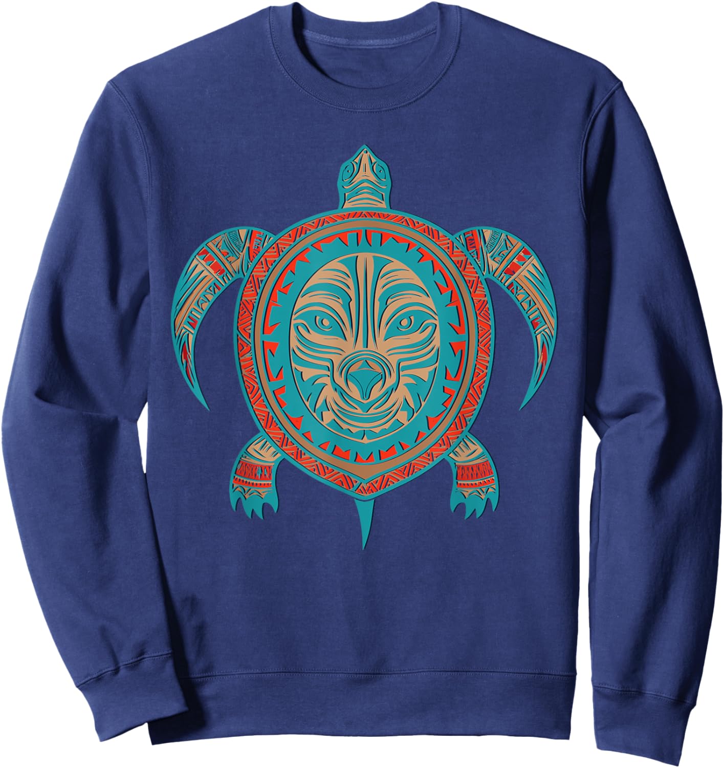 Native American Haida Turtle Indian Pride Tlingit Men Women Sweatshirt - Sweatshirt | Navy