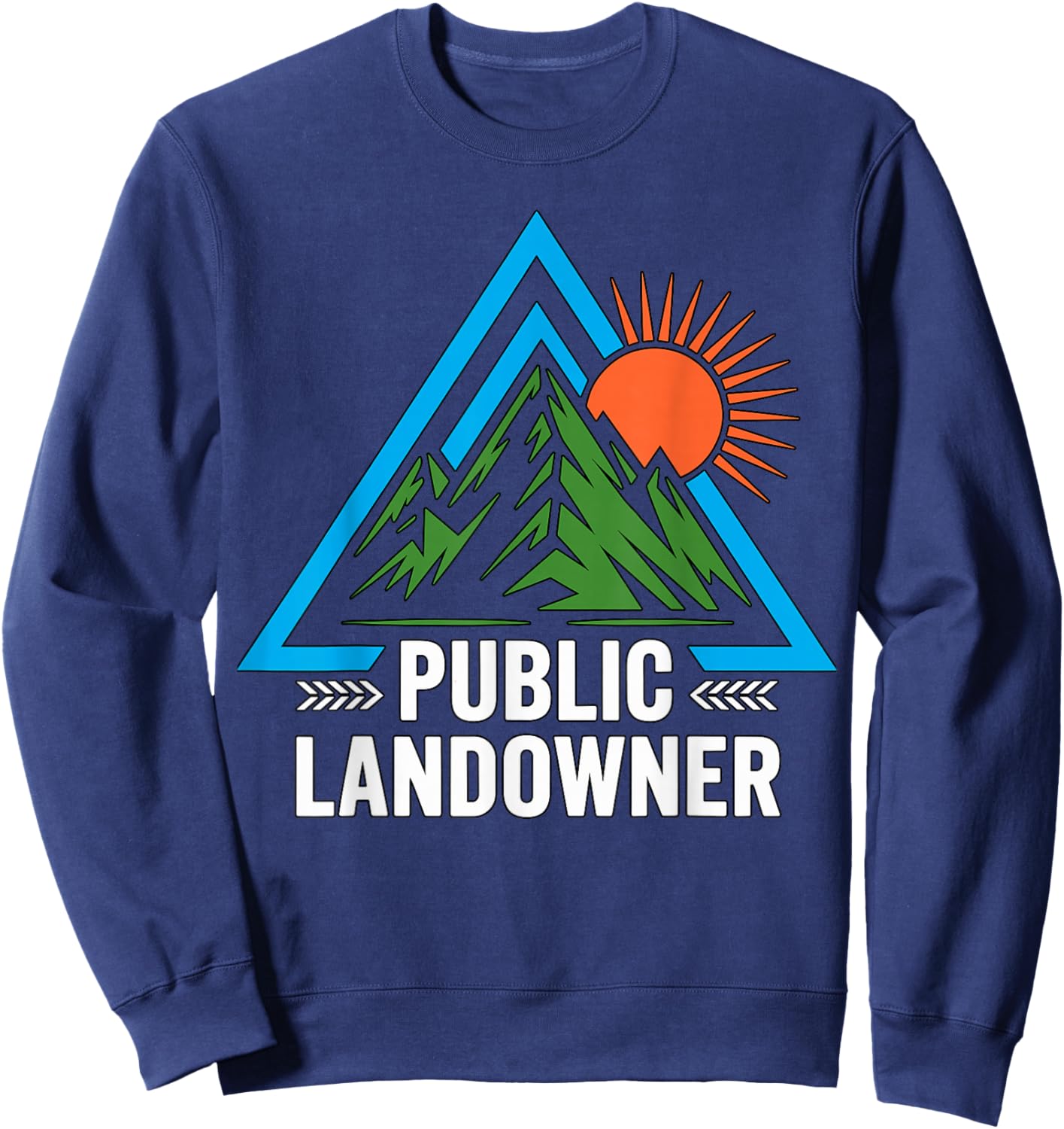 Public Landowner Outdoor Hiking Sweatshirt - Sweatshirt | Navy