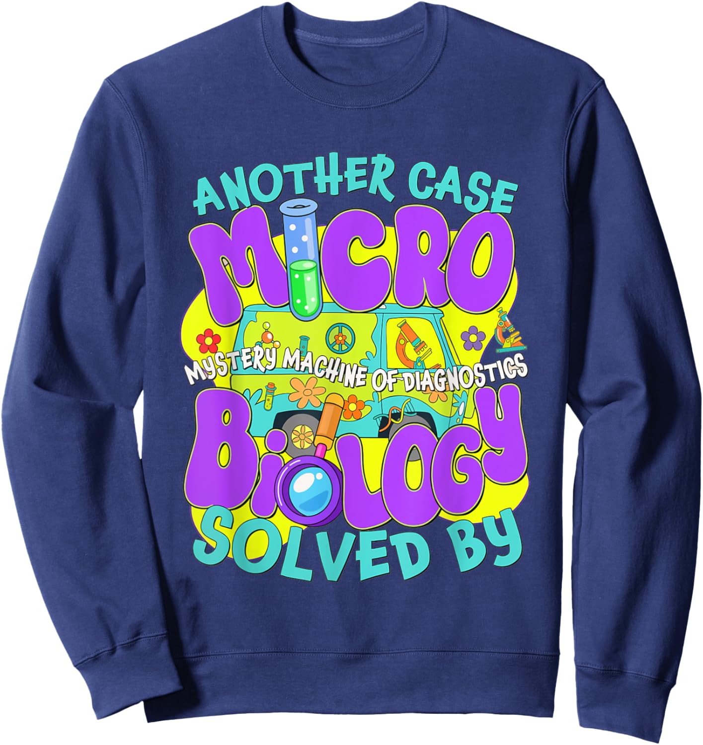 Microbiology Team Lab Week 2025 Infection Control Nurse Sweatshirt - Sweatshirt | Navy