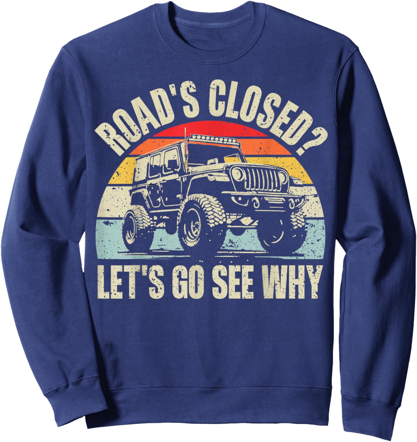 Offroad Racing Dad SxS 4X4 Off-Roading SUV UTV Car Lovers Sweatshirt - Sweatshirt | Navy