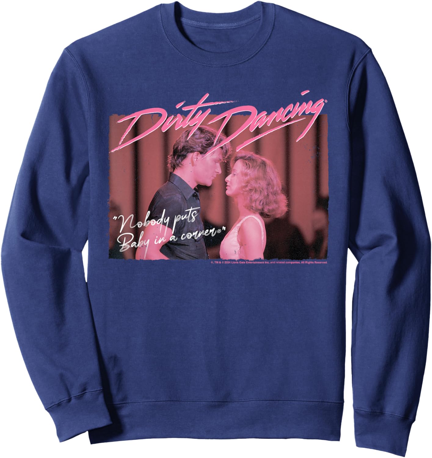Dirty Dancing Nobody Puts Baby In A Corner Johnny & Frances Sweatshirt - Sweatshirt | Navy