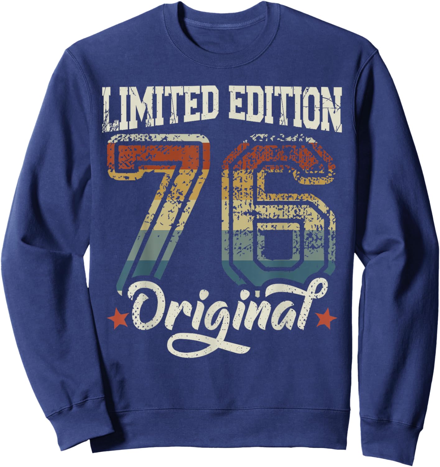 50th Birthday Man Woman 50 Years 1976 Decorative Gift Funny Sweatshirt - Sweatshirt | Navy