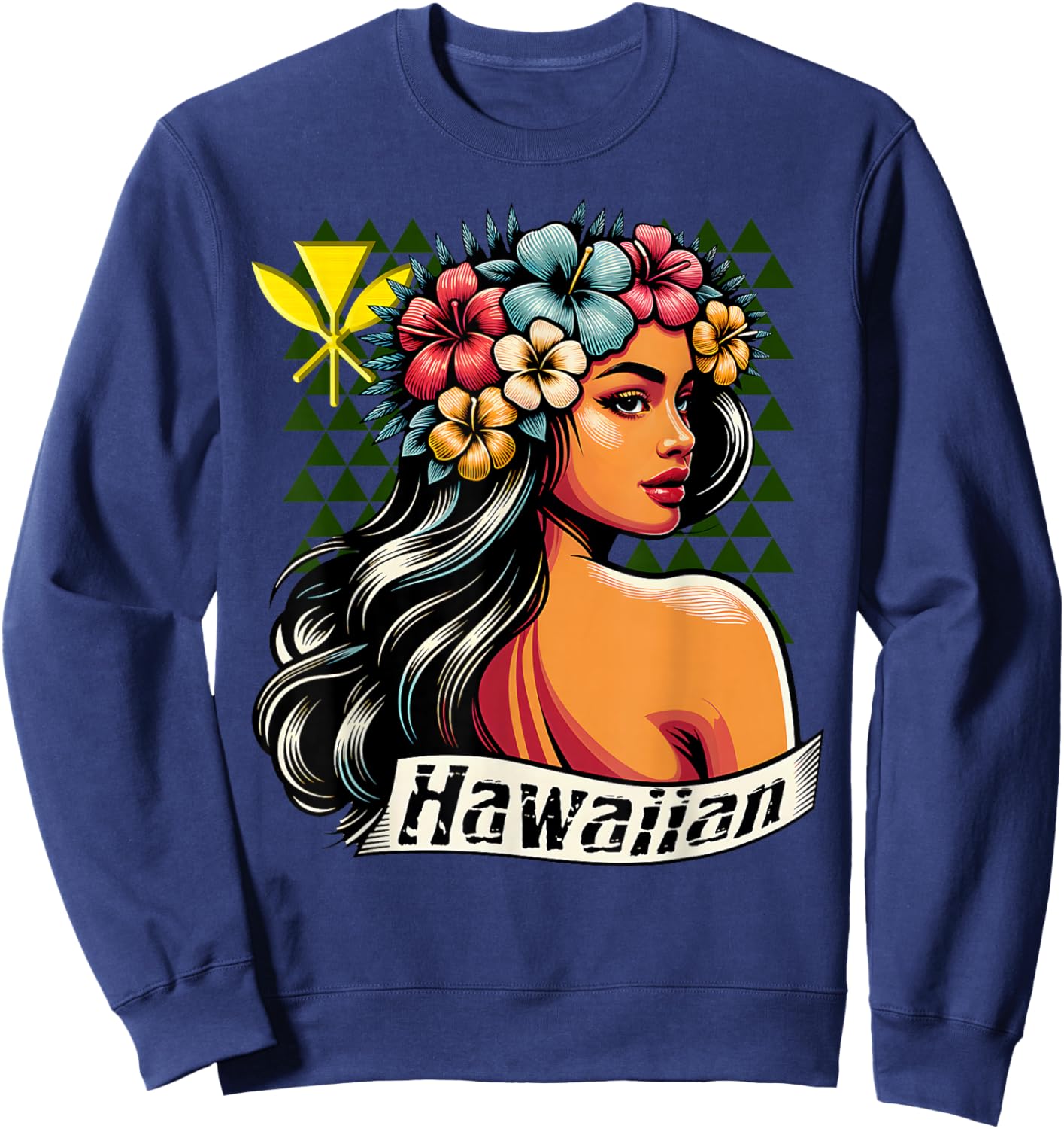 Hawaiian Kanaka Maoli Aloha Native Hawaiian Sweatshirt - Sweatshirt | Navy
