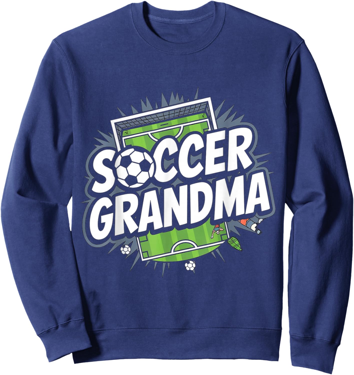 Soccer Grandma Funny Soccer Sweatshirt - Sweatshirt | Navy