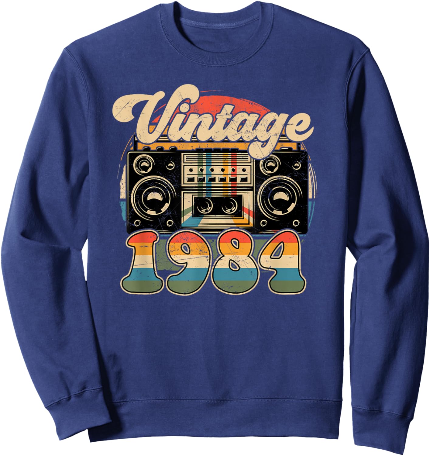 42th Birthday Retro Vintage 1984 Men Women Sweatshirt - Sweatshirt | Navy