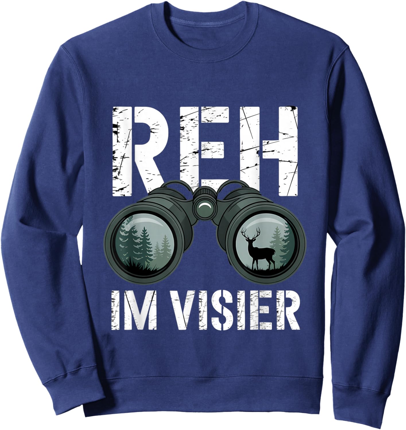 Deer in Visor Sweatshirt - Sweatshirt | Navy