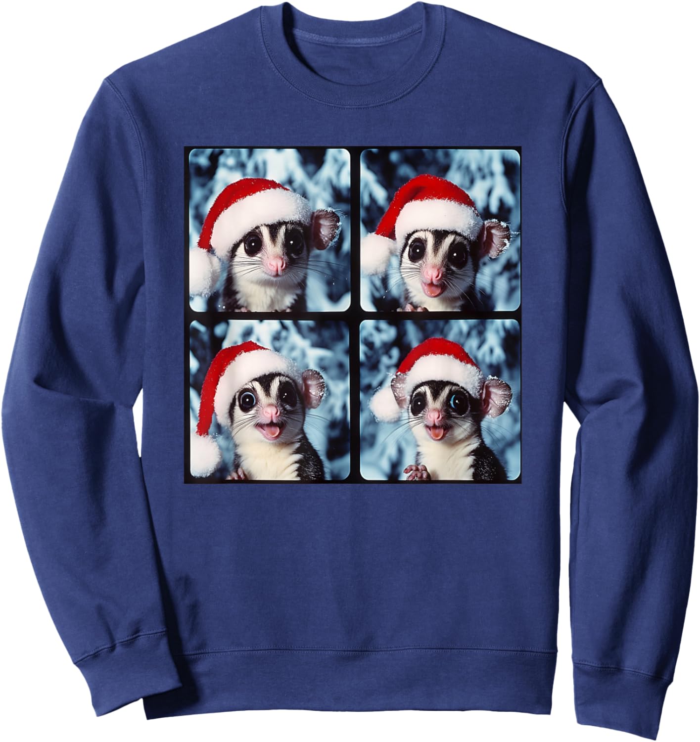 Sugar Glider Christmas Animal Photography Sugar Glider Sweatshirt - Sweatshirt | Navy