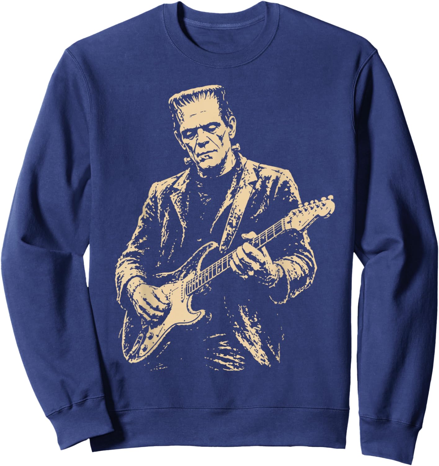 Frankenstein Guitar Sweatshirt - Sweatshirt | Navy