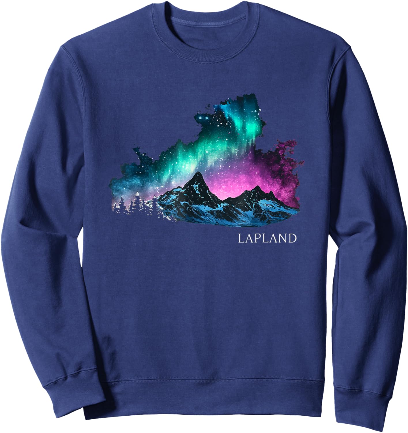 Lapland Lights Finland Souvenirs Sweatshirt - Sweatshirt | Navy
