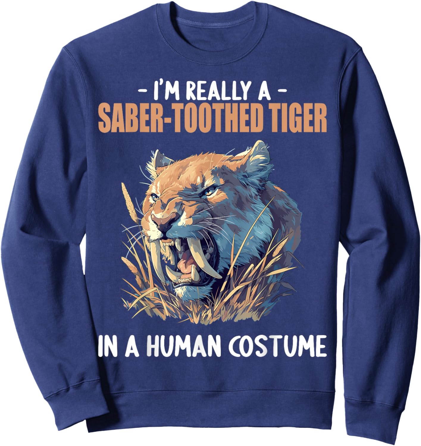 Saber-Toothed Tigers Saber-Toothed Tiger Sweatshirt - Sweatshirt | Navy