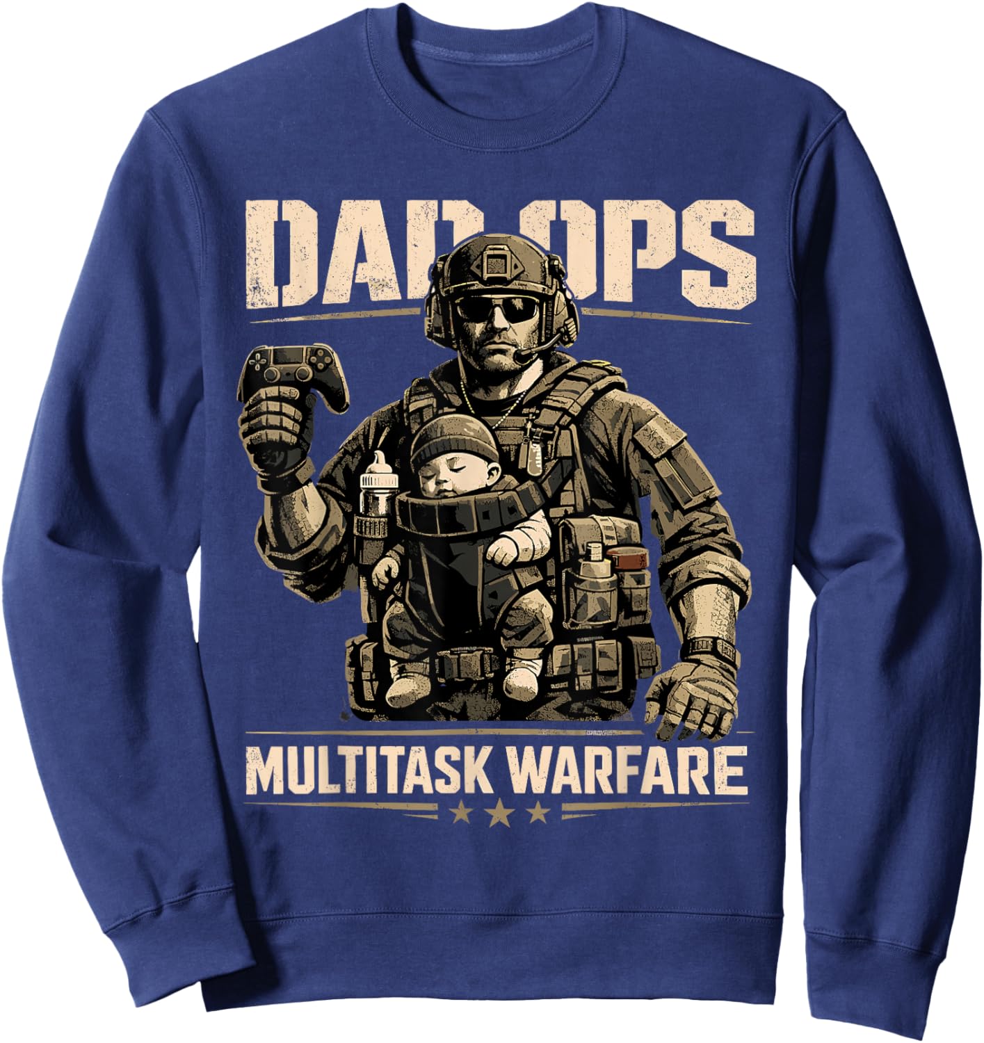 Gaming Fathers Day Dad to Be New Father Gifts for Gamer Dad Sweatshirt - Sweatshirt | Navy
