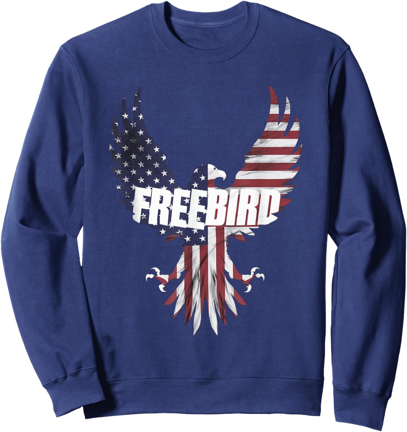 Patriotic Freebird Eagle 4th of July Sweatshirt - Sweatshirt | Navy