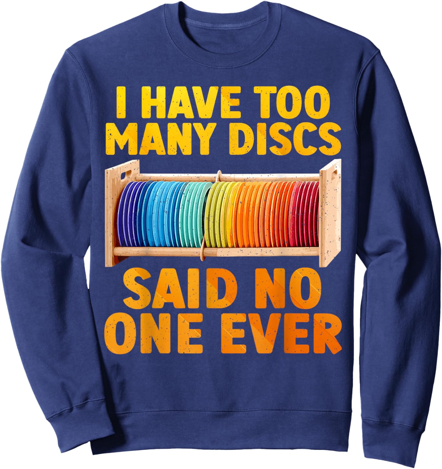 Best Disc Golf Design Women Kids Disc Golf Player Sweatshirt - Sweatshirt | Navy