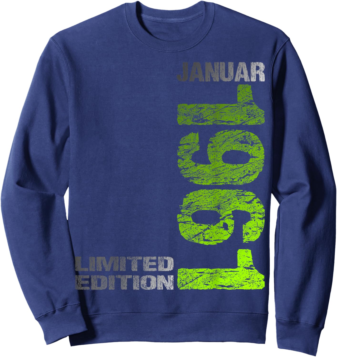 January 1961 Man Woman 65th Birthday Limited Edition Sweatshirt - Sweatshirt | Navy