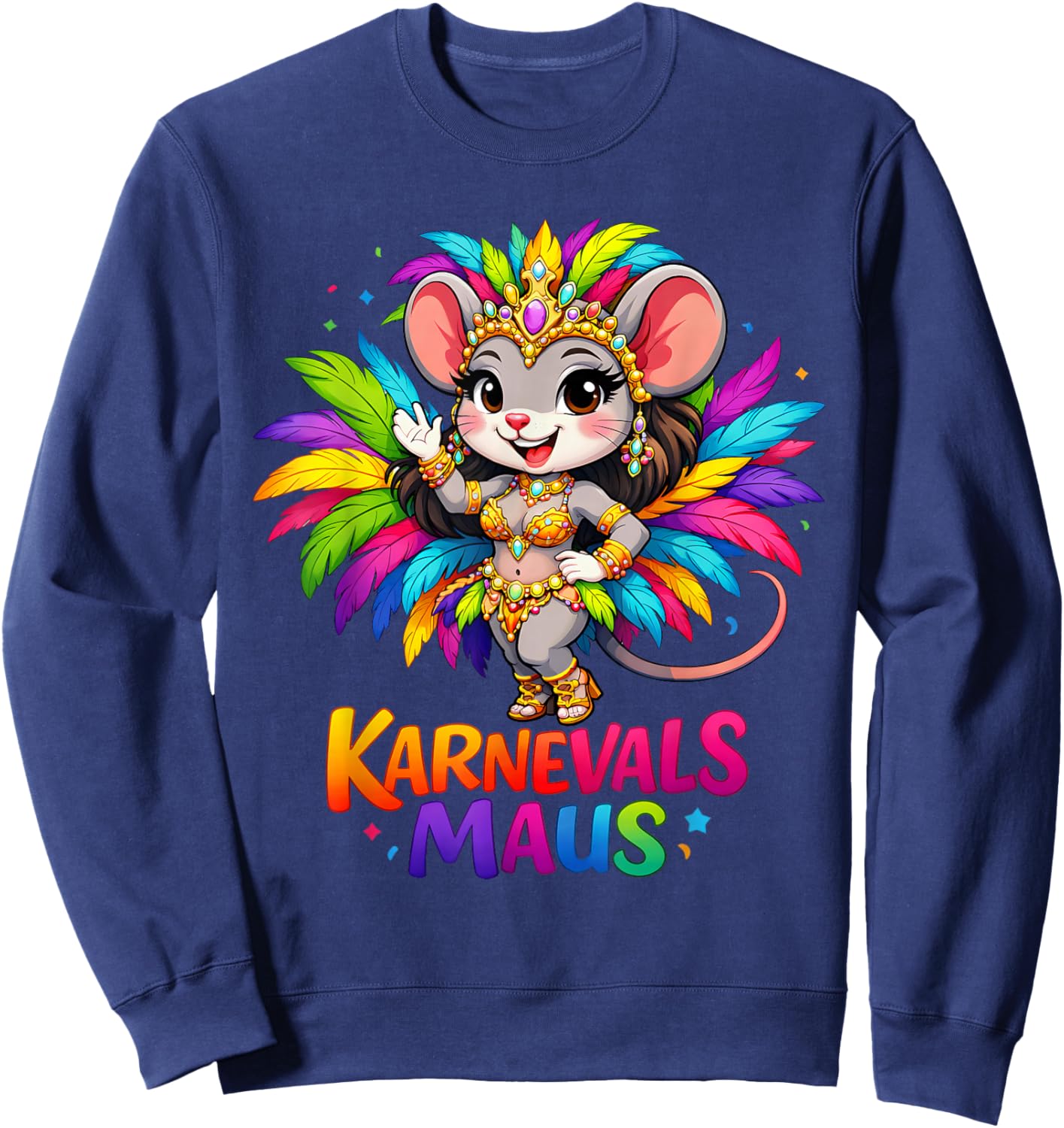Carnival Mouse Costume for Fancy Dress and Carnival Sweatshirt - Sweatshirt | Navy