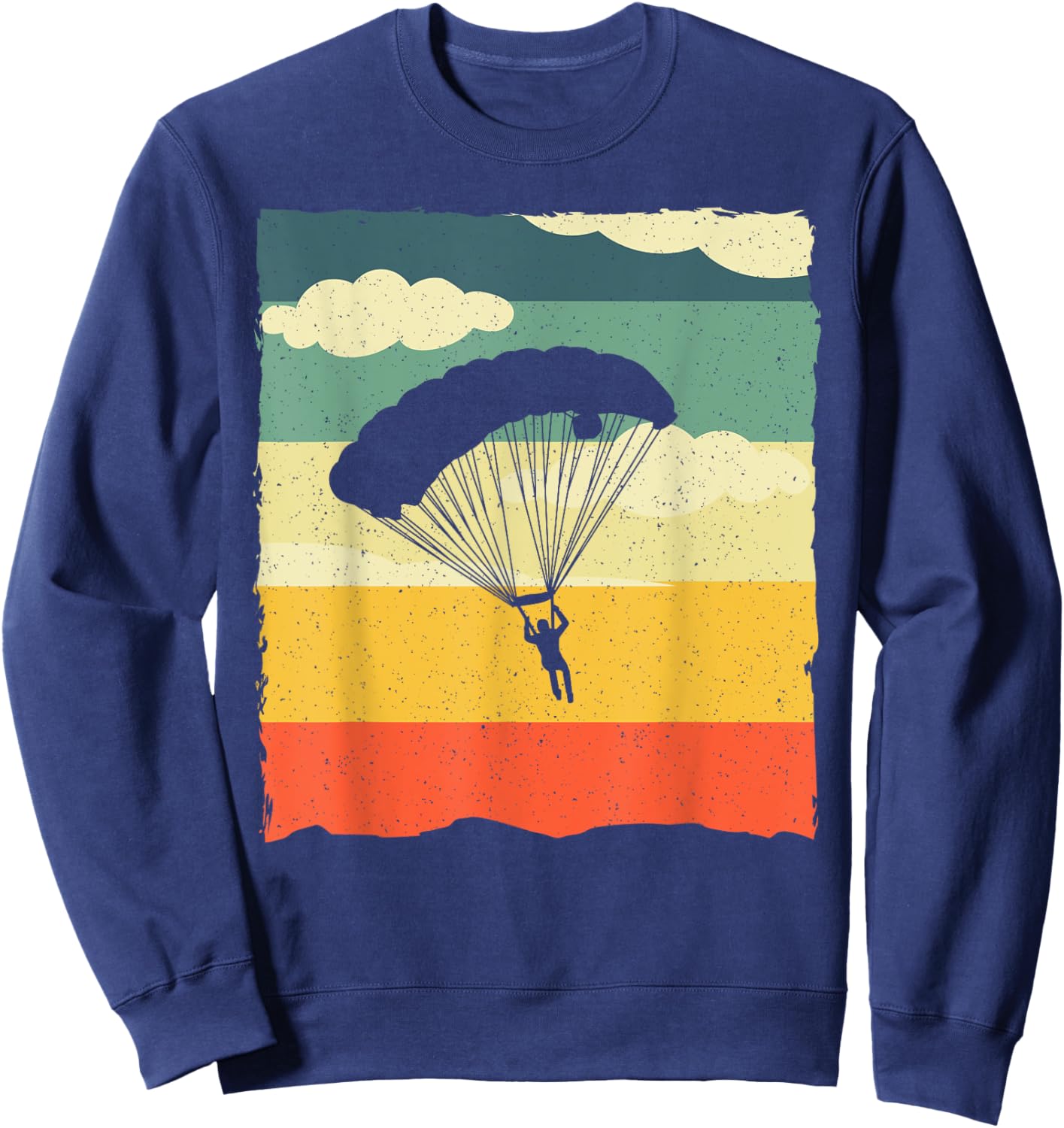 Skydiving Art Women Skydiver Paragliding Sky Diving Sweatshirt - Sweatshirt | Navy