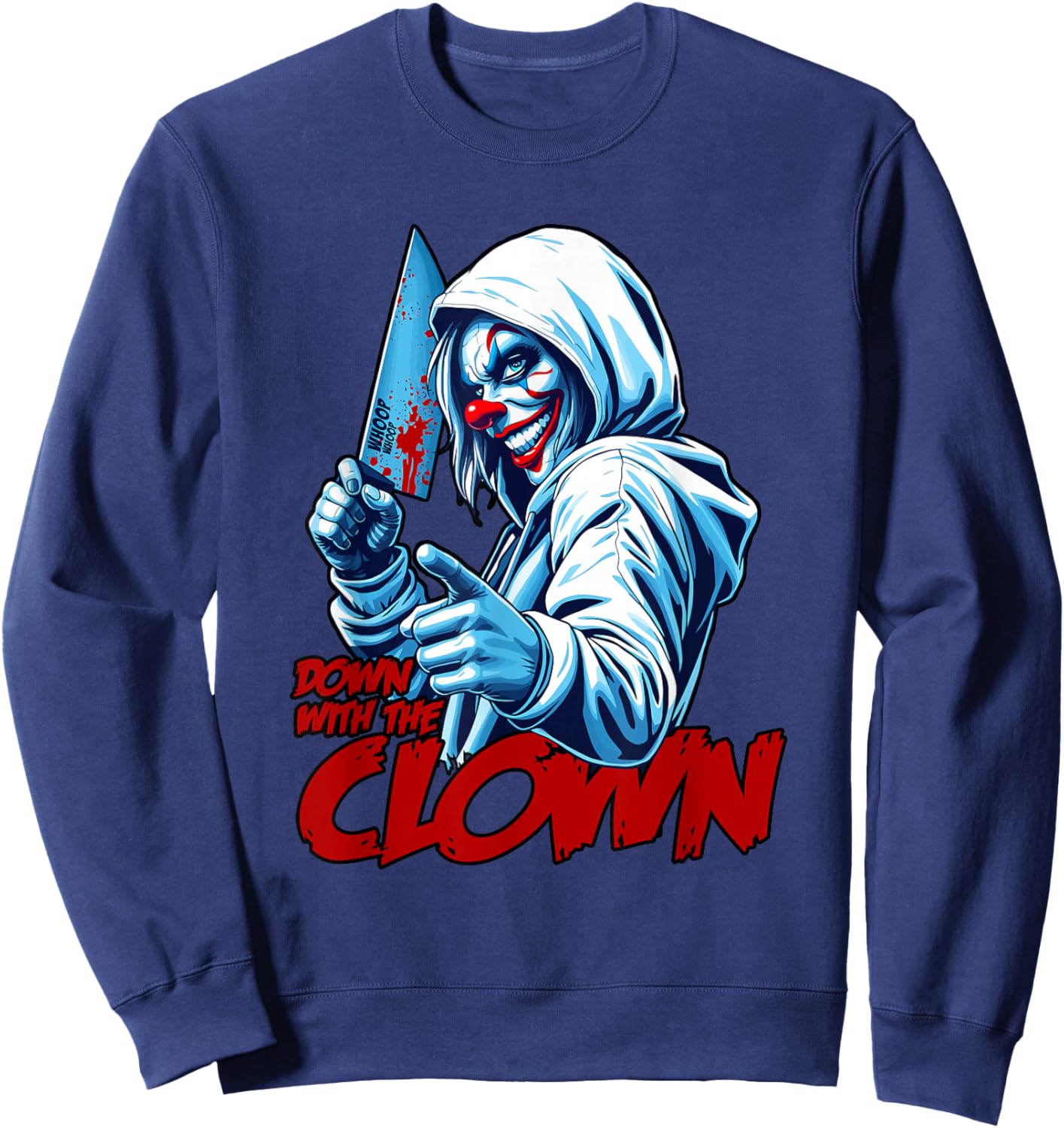 DOWN WITH THE CLOWN ICPS Juggalette Hatchet Sweatshirt - Sweatshirt | Navy