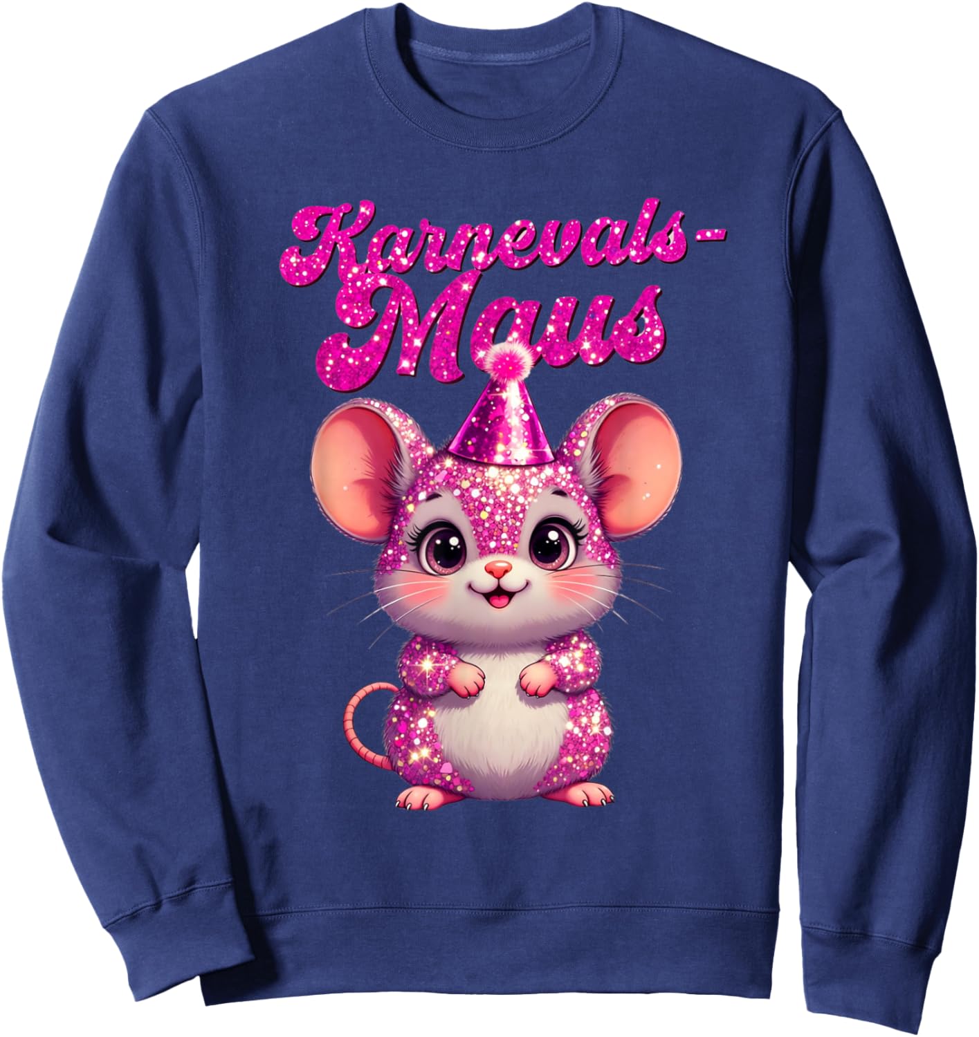 Carnival Mouse Cute Fancy Dress Motif and Children Sweatshirt - Sweatshirt | Navy