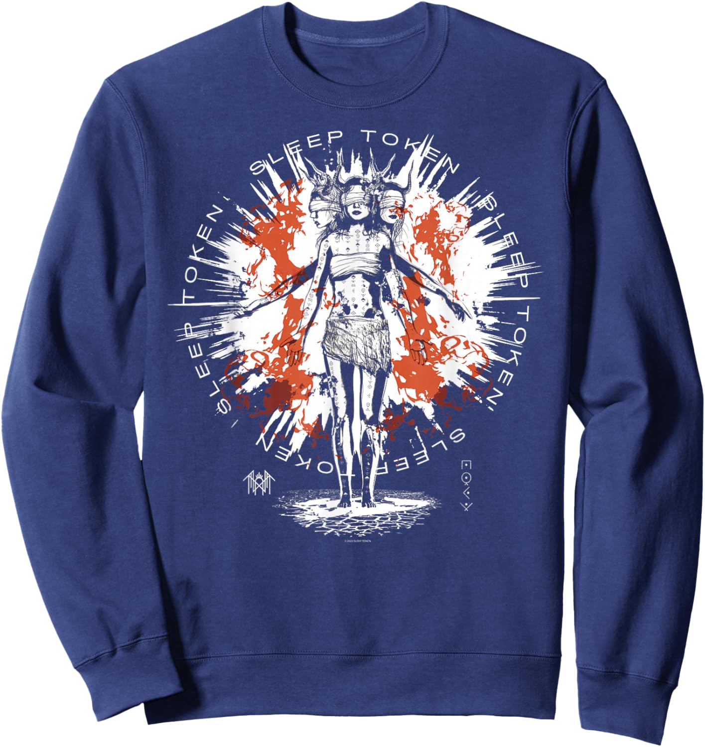 Sleep Token Rain Brown Sweatshirt - Sweatshirt | Navy