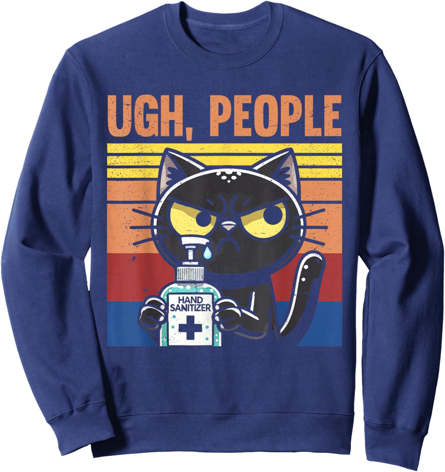 Germaphobe anti-germ hand sanitizer Sweatshirt - Sweatshirt | Navy