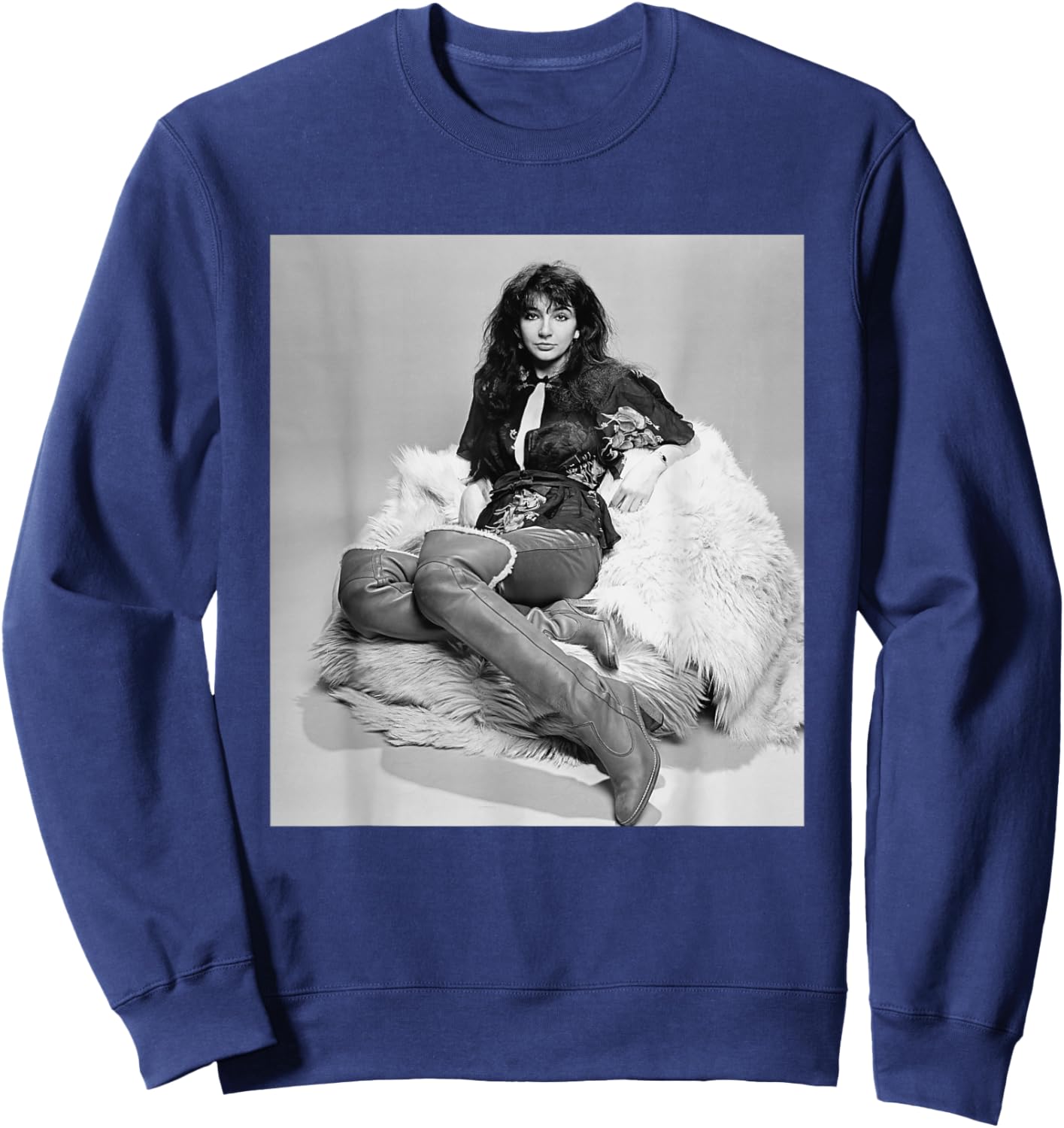 Kate Bush Singer 1978 Photo Shoot Lionheart Sweatshirt - Sweatshirt | Navy
