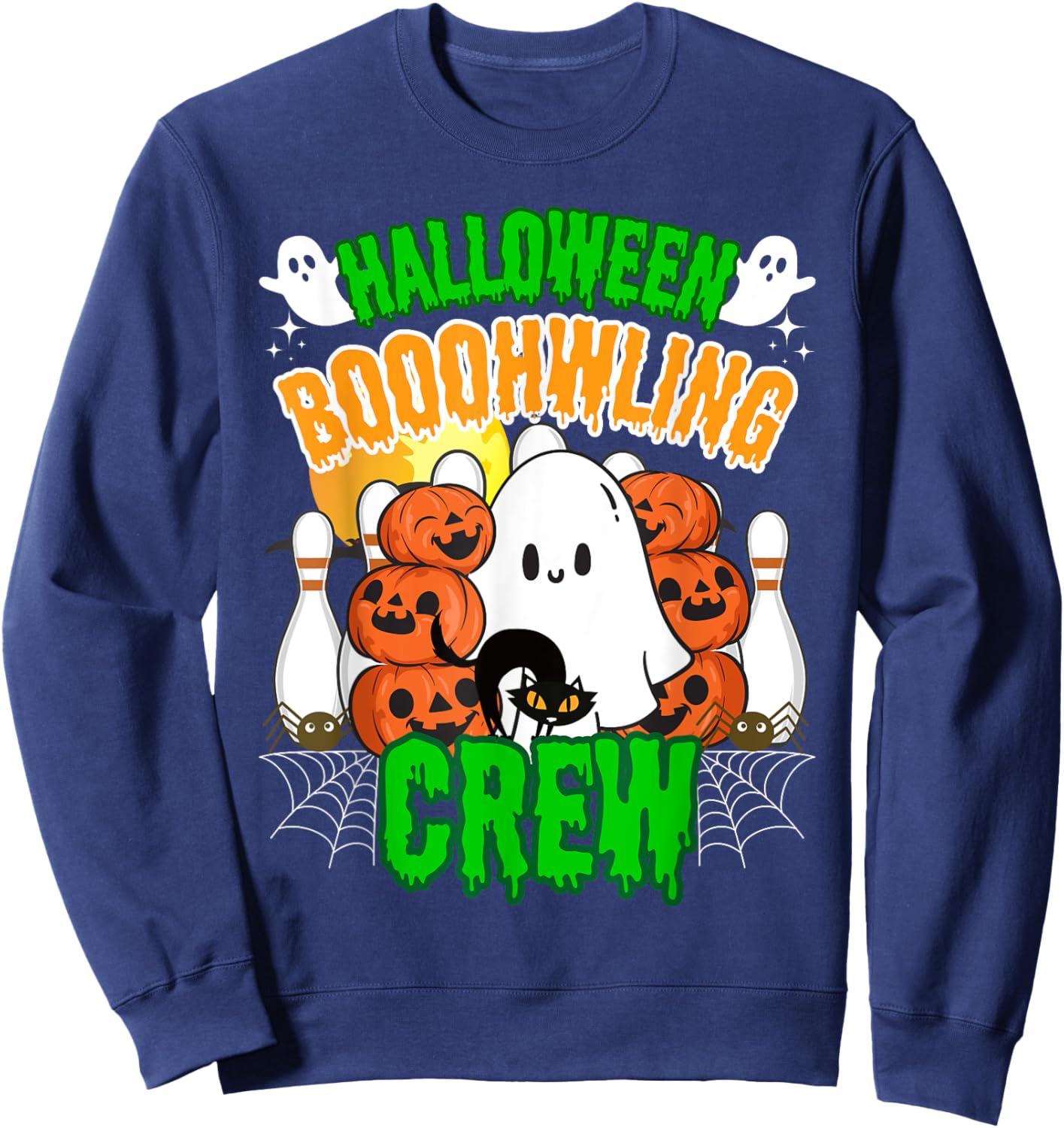 Bowler Coach Bowling Kids Halloween Player Team Bowling Sweatshirt - Sweatshirt | Navy