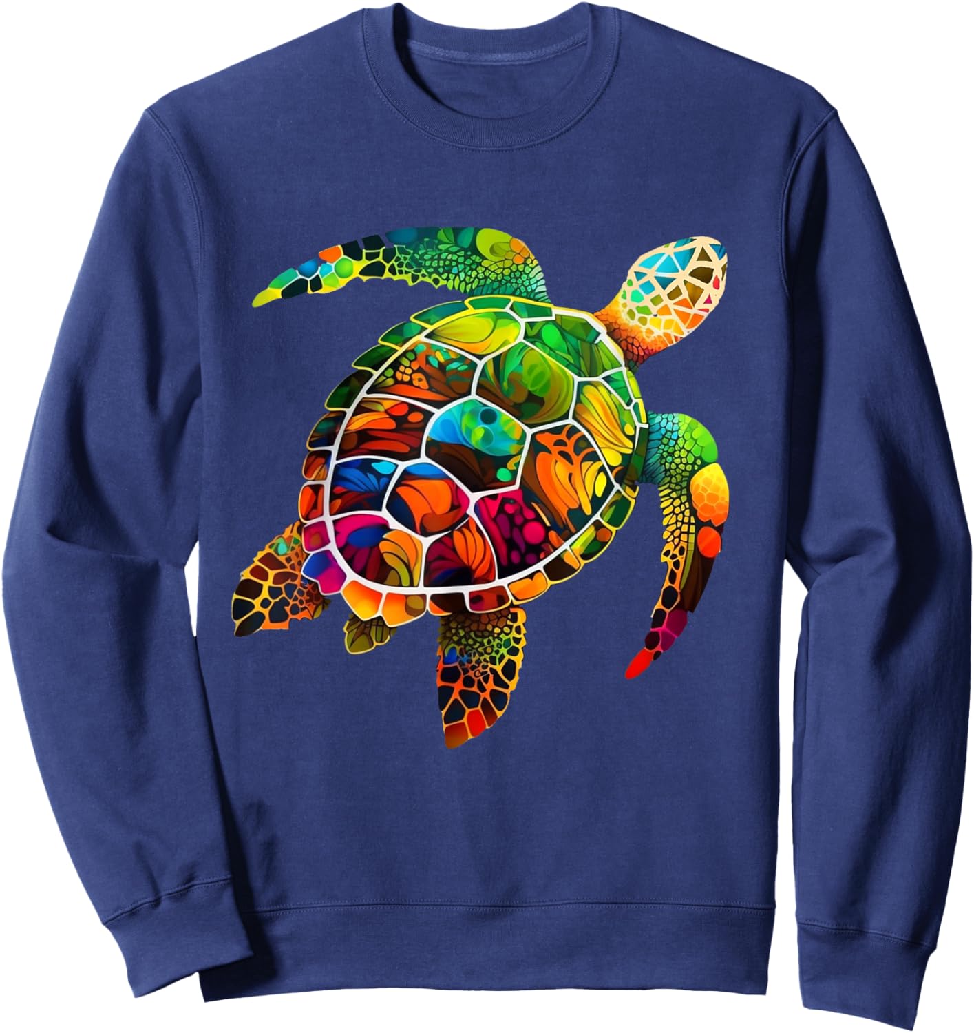 Hawaiian Sea Turtle Hawaii Holiday Beach Summer Maui Sweatshirt - Sweatshirt | Navy