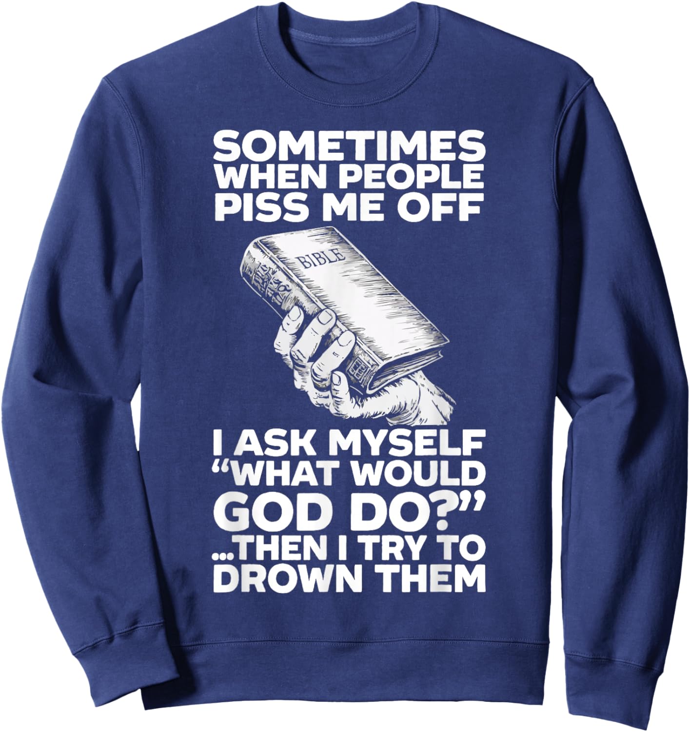 Atheism Anti-Religion Agnostic Freethinker Atheist Sweatshirt - Sweatshirt | Navy