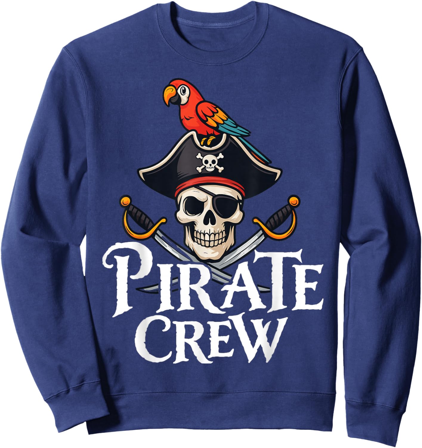 Funny Pirate Crew Halloween Costume Shirt Sweatshirt - Sweatshirt | Navy