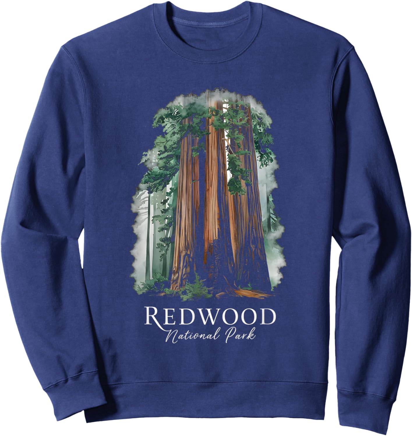 Redwood National Park Souvenir California Outdoors Nature Sweatshirt - Sweatshirt | Navy