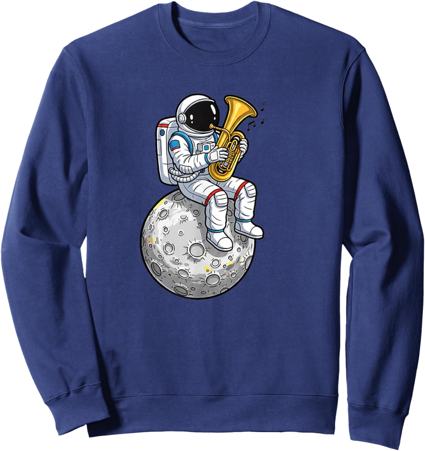 Tuba Astronaut Tuba Player Tuba Lover Tubist Sweatshirt - Sweatshirt | Navy