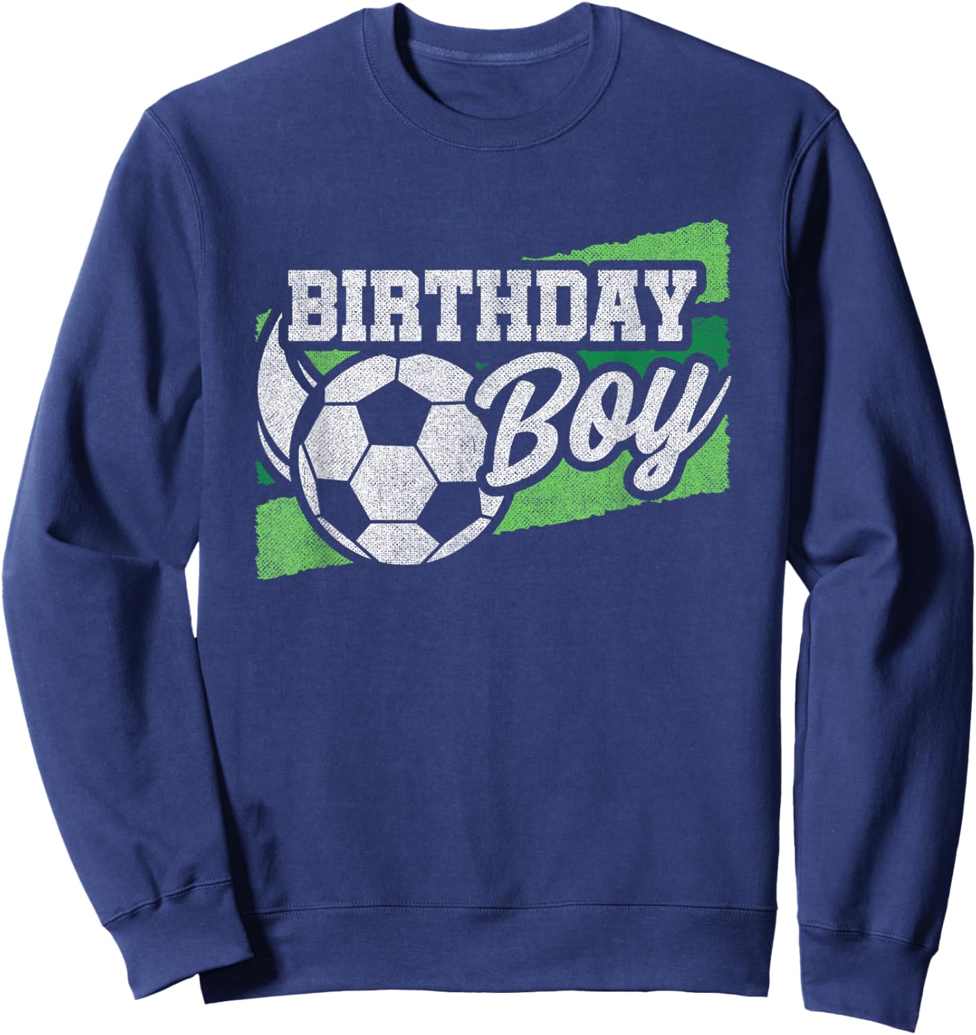 Soccer Party - Kids Soccer Birthday Party - Birthday Boy Sweatshirt - Sweatshirt | Navy