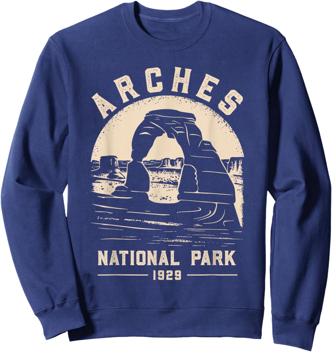 Arches National Park Vacation Travel Souvenir Sweatshirt - Sweatshirt | Navy